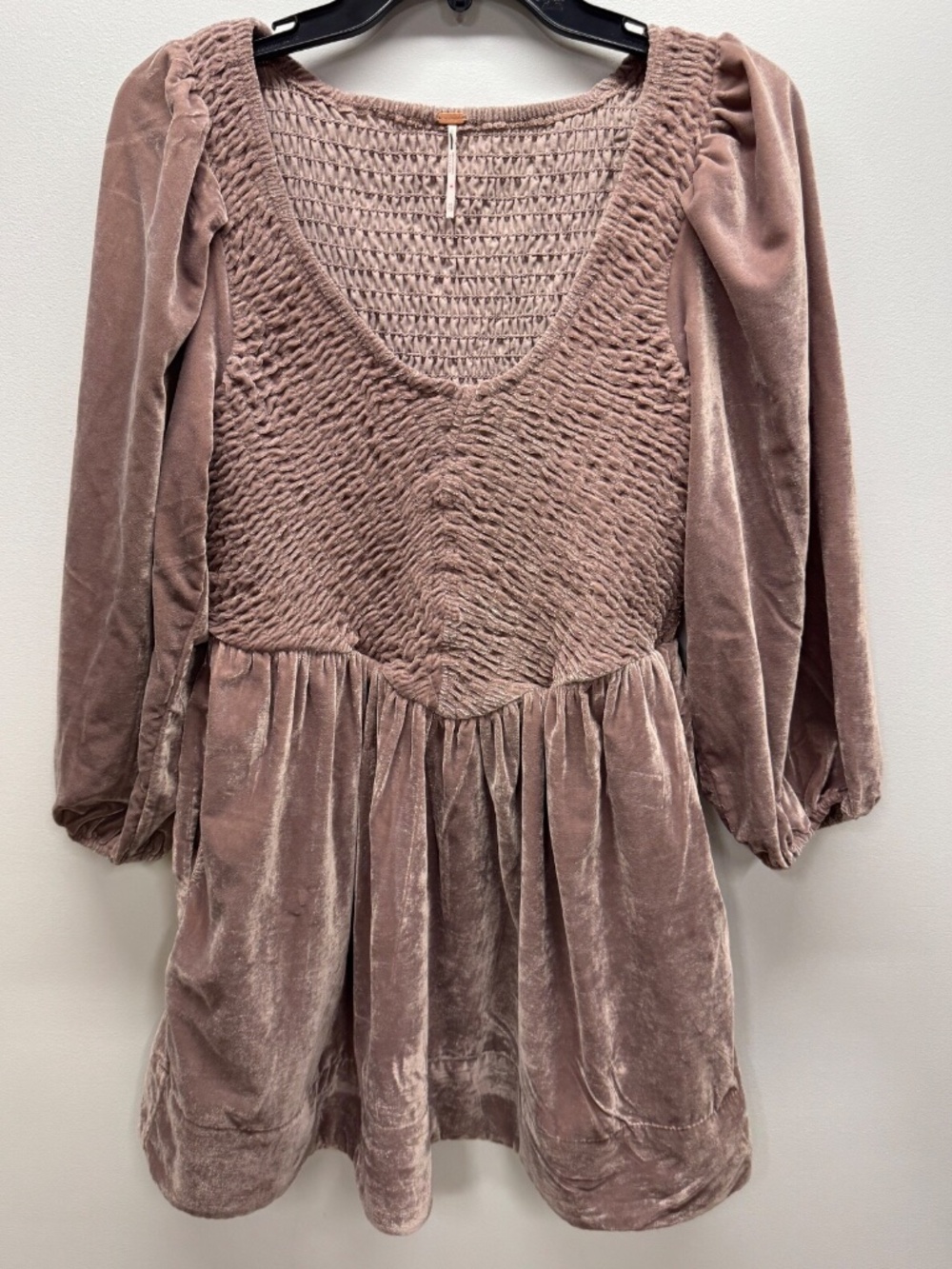 Free People Farrier Velvet Mini Dress W/Pockets Size XS (Q5-8E)
